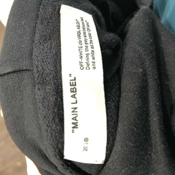 Off-white hoodie。SOLD - Picture 3 of 5